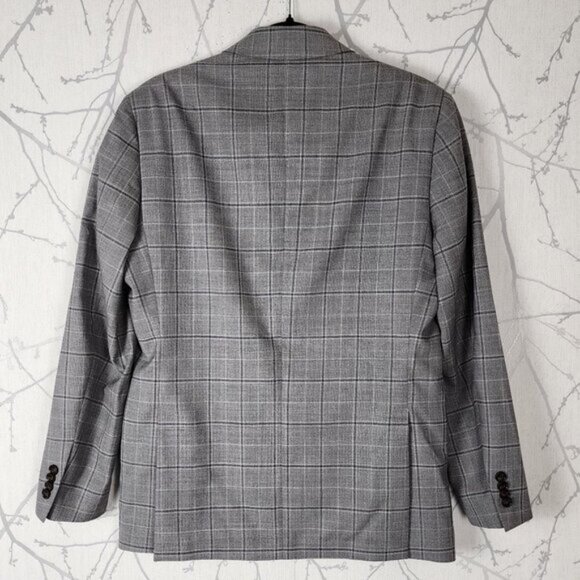 Ted Baker Gray Plaid 100% Wool Joey SPJ Sport Jacket Blazer - Picture 3 of 8